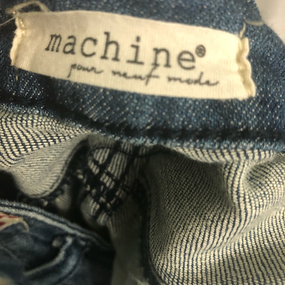 Machine Distressed Bib Overalls - Picture 7 of 8